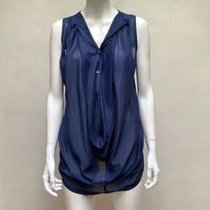MK2K SHEER BLOUSE SMALL BLUE